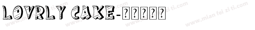 LOVRLY CAKE字体转换
